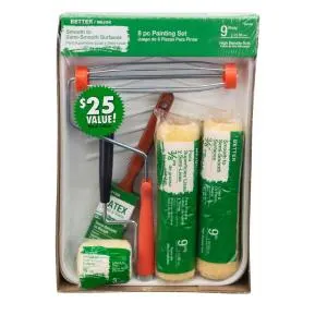 8-Piece High-Density Polyester Knit Paint Tray Kit