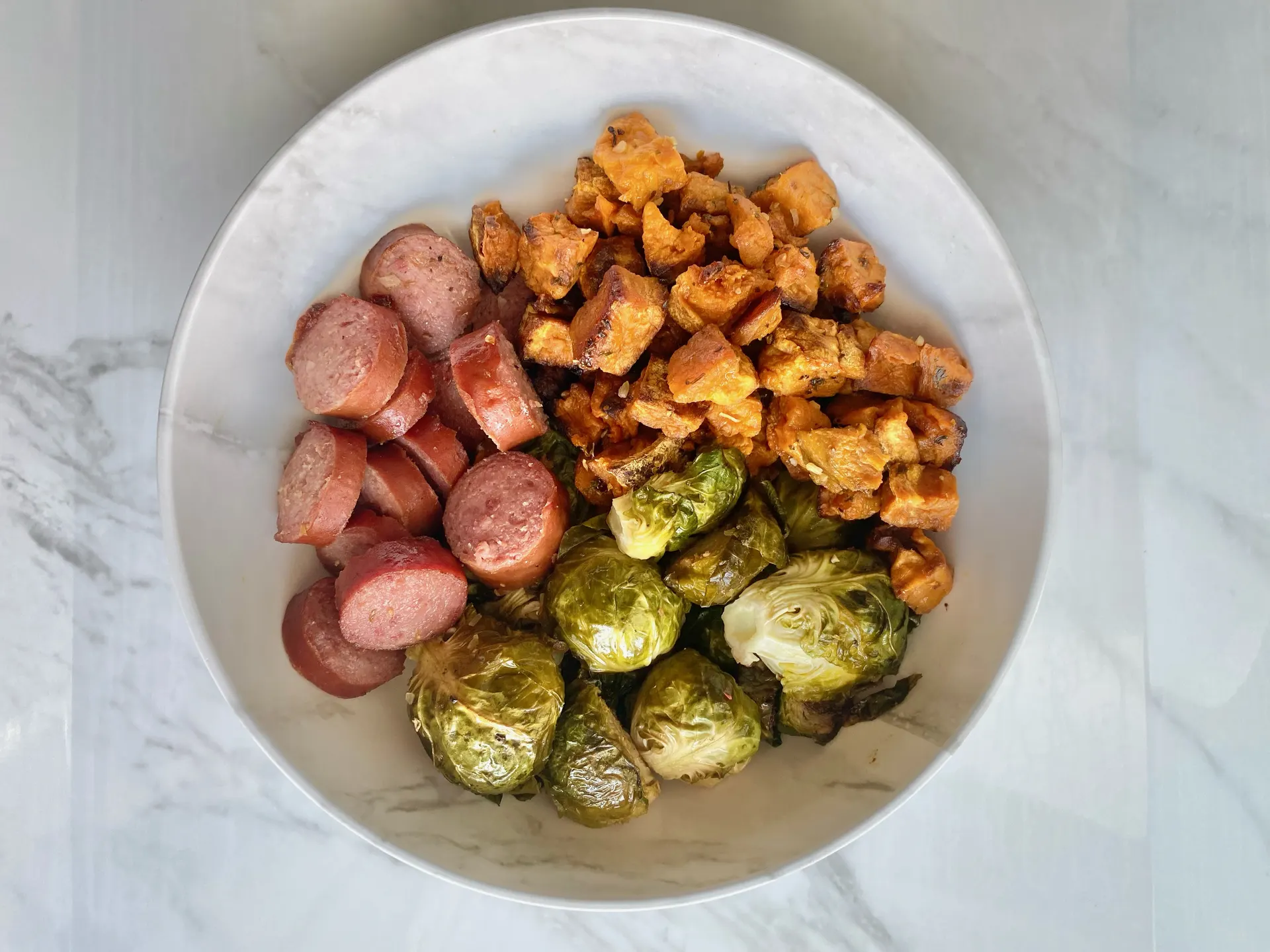 Quick & Easy One-Pan Sheet Meal🍲🍂 | Smoked Turkey Sausage & Roasted Veggies | Healthy Fall Comfort Food