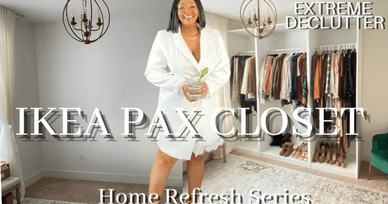 FLLS Home Refresh Series | Extreme Closet Declutter | Home Office to CLOFFICE | IKEA PAX Closet | Closet Organization