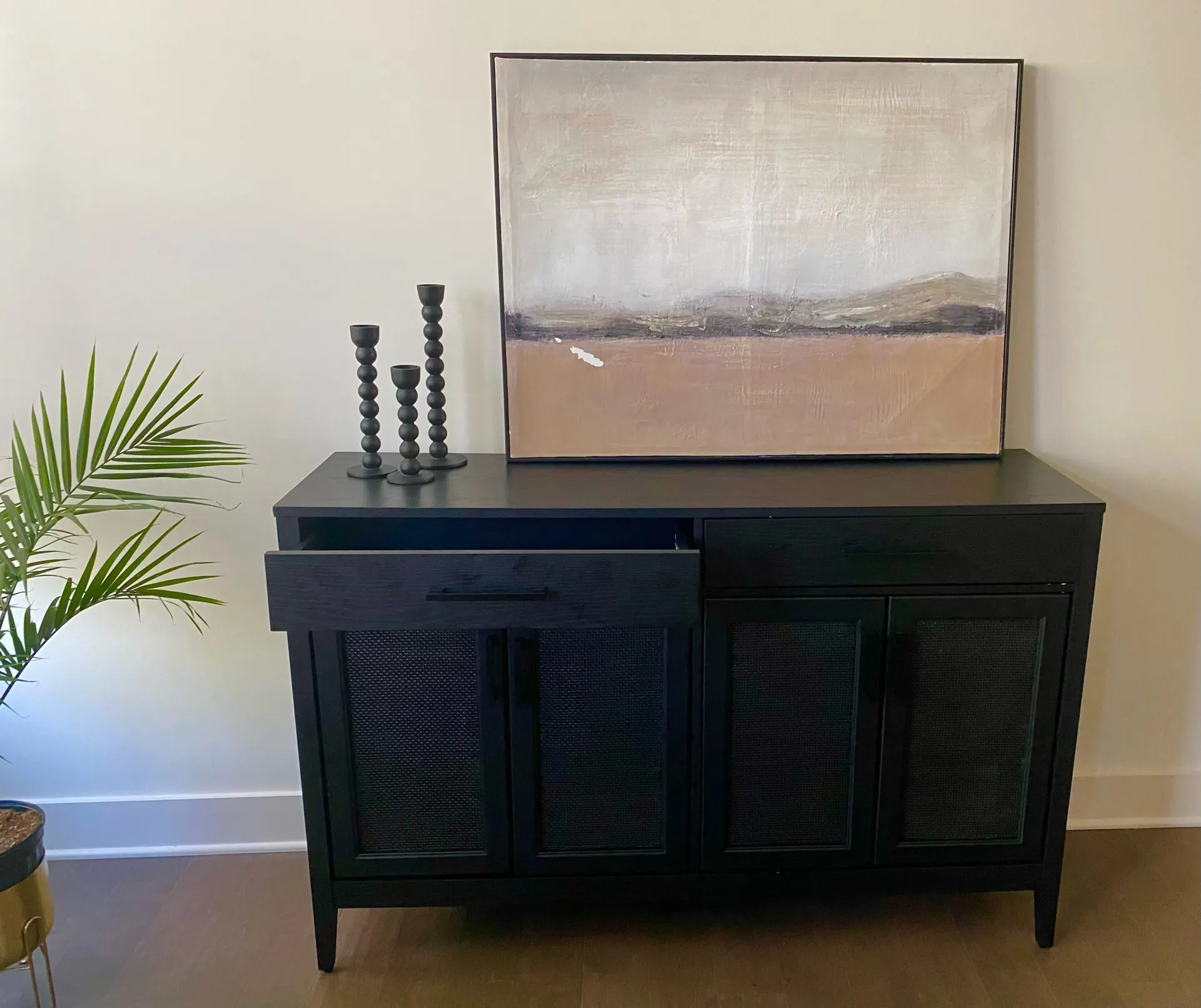 BUILD WITH ME | Modern Dining Room Furniture | Cane Sideboard Buffet | Faith Love Life & Style